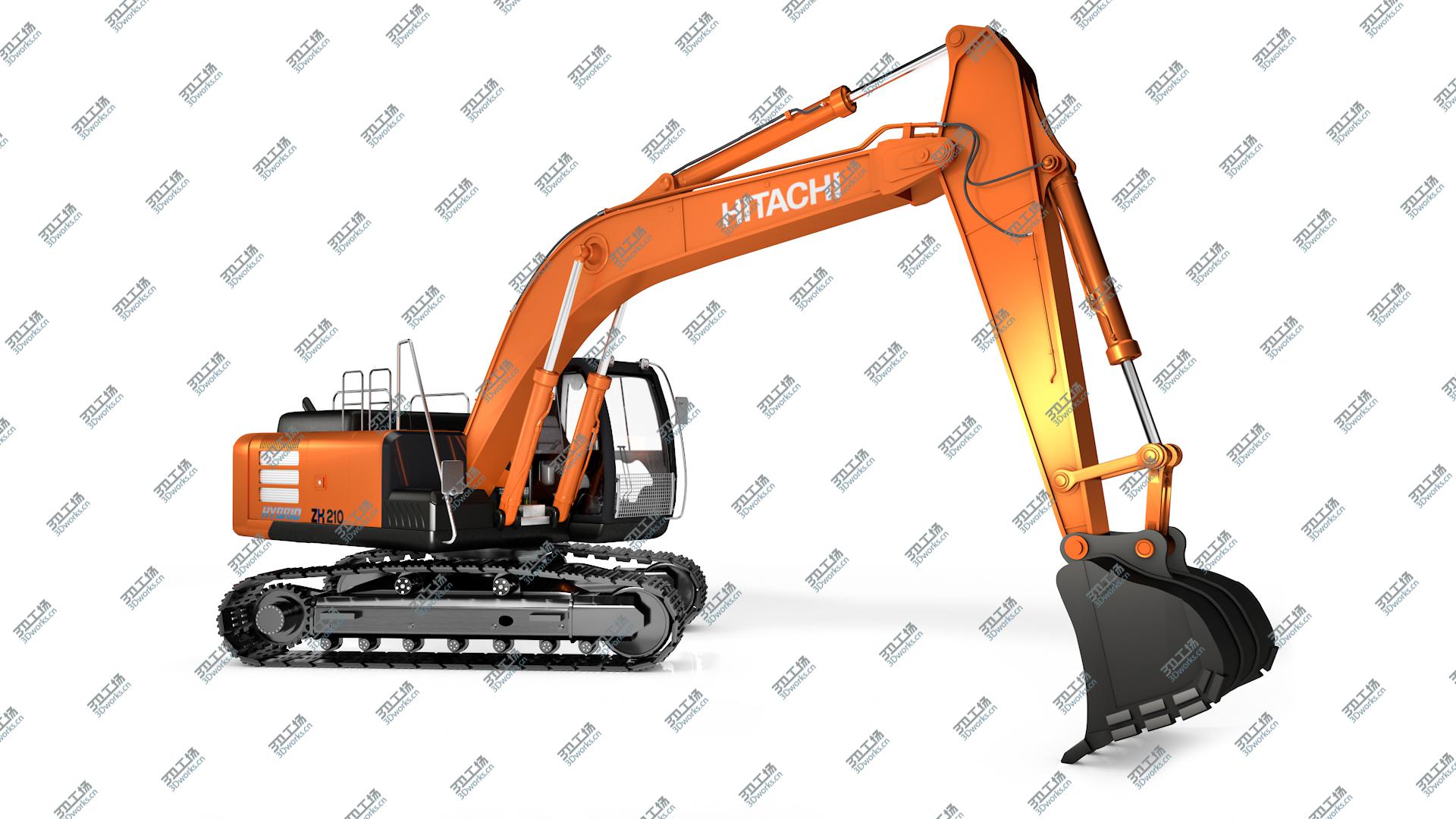 images/goods_img/202104092/3D Rigged Hitachi ZH210 Hybrid Excavator model/3.jpg